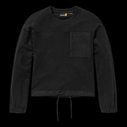 Timberland Bold Beginnings Mix Media Creneck Sweater 'Black' (Women's)