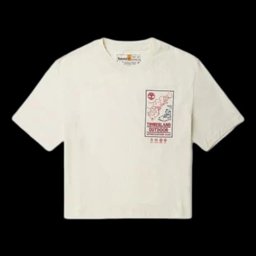 Timberland Graphic Crop T-Shirt 'White' (Women's)