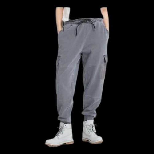 Timberland Mixed Media Garment Dye Sweatpants 'Grey'
