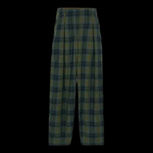 Timberland Plaid Print Pants 'Olive Green Blue' (Women's)