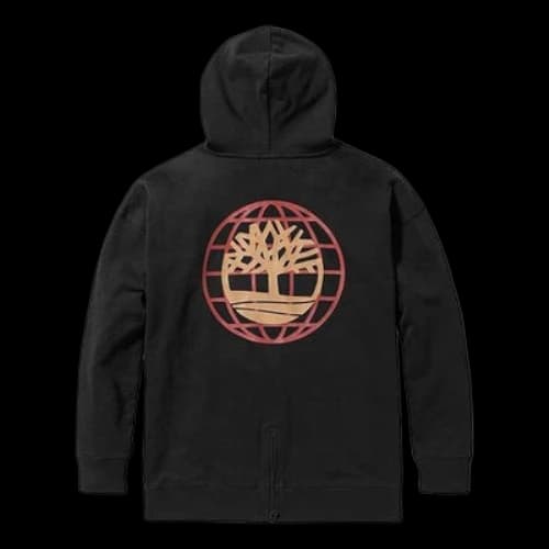 Timberland Tree Logo Hoodie 'Black and Red Globe'