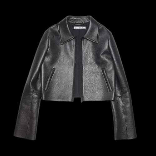 Acne Studios Leather Jacket 'Black'