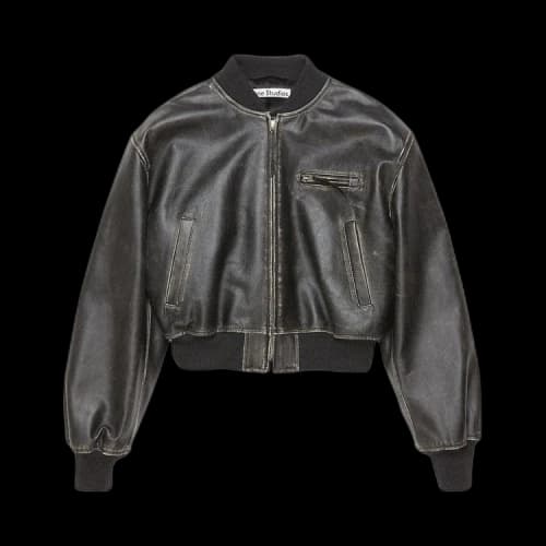 Acne Studios Leather Jacket 'Black'
