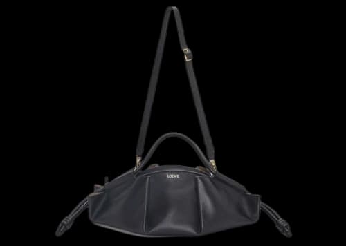 LOEWE Paseo Bag in Shiny Nappa Calfskin Black
