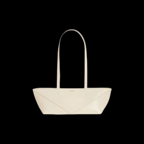 Loewe Cropped Puzzle Fold Bag 'Chalk'