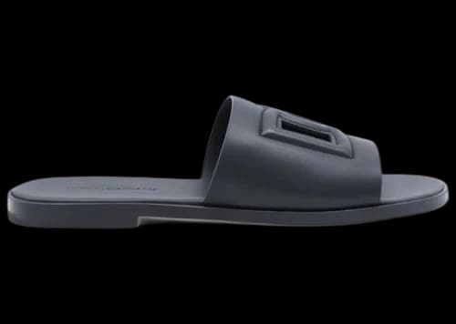 Dolce & Gabbana DG Logo Slippers Black