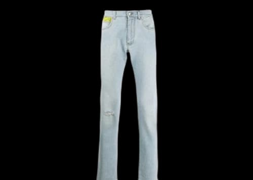 Versace Floral Patch Jeans Blue/Multi