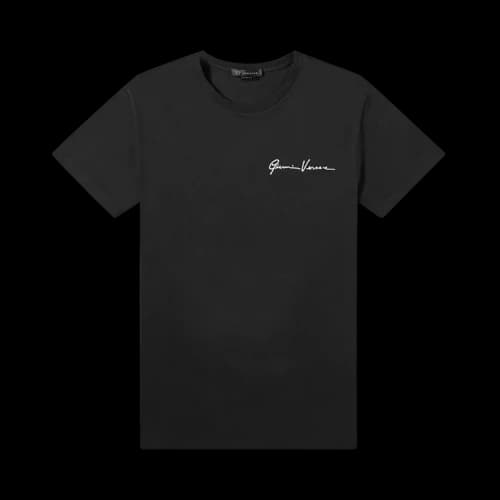 Versace GV Signature Embroidered T-Shirt 'Black'