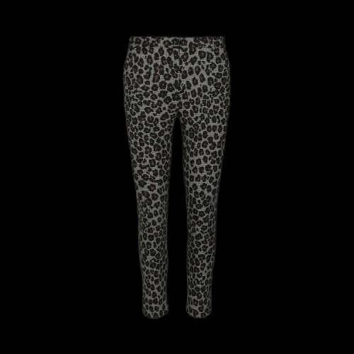 Versace Animal Printed Wool Blend Pants 'Multicolor'