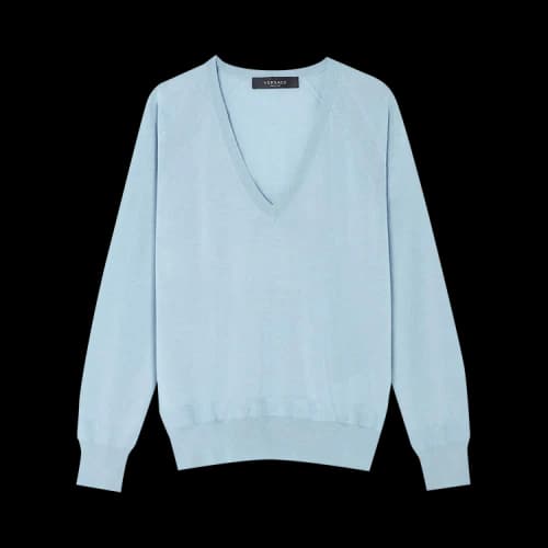 Versace Lightweight Knit Sweater 'Blue'