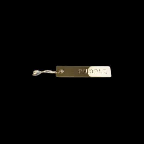 PURPLE BRAND Metal Hang Tag 'Gold'