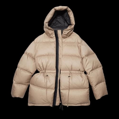 Acne Studios Hooded Puffer Jacket 'Mushroom Beige'
