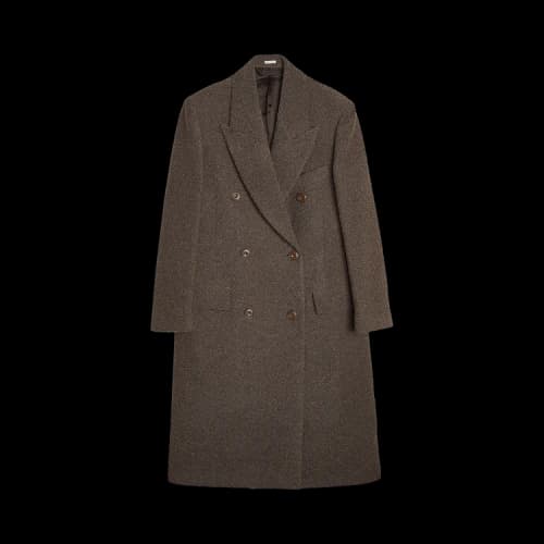 Acne Studios Bouclé Wool Coat 'Taupe Grey'