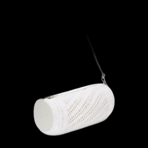 Loewe Bracelet Pouch Raffia Bag 'White'