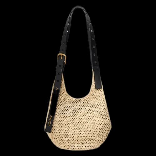 Loewe Small Punch Hole Hobo Bag 'Natural'