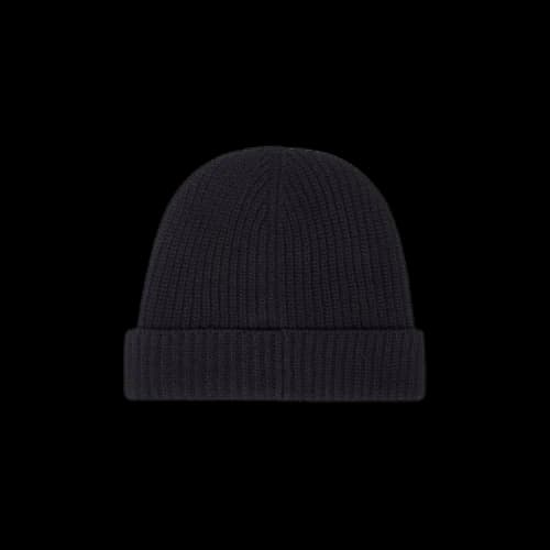 CELINE Triomphe Logo Flocked Beanie 'Black'