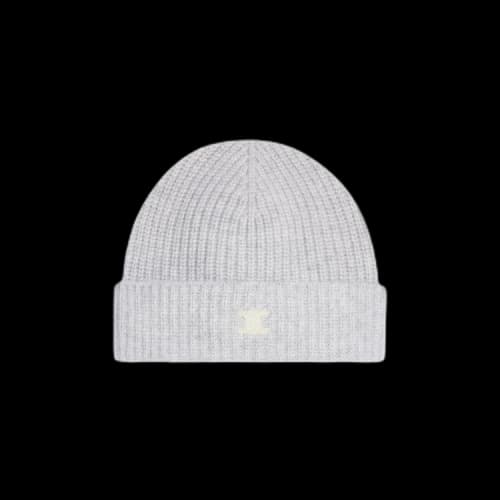 CELINE Triomphe Beanie 'Light Grey'