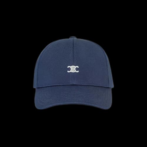 CELINE Triomphe Baseball Cap 'Indigo'