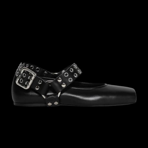 Alaïa Biker Ballet Flat 'Black' (Women's)