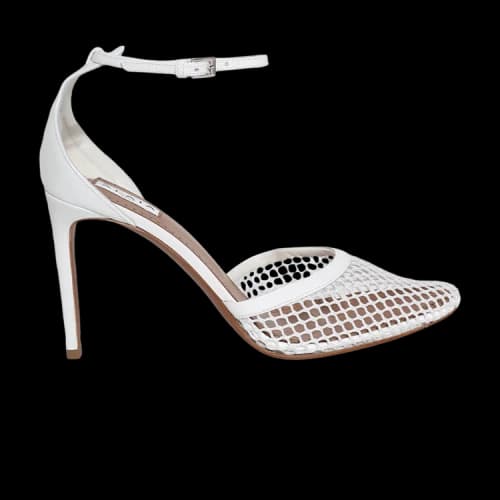 Alaïa High Fishnet Pump 'White' (Women's)