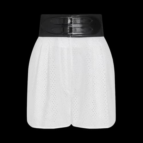 Alaïa Belted Short 'Blanc'