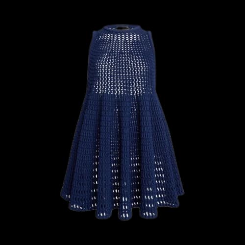 Alaïa Waffle Dress 'Minuit'