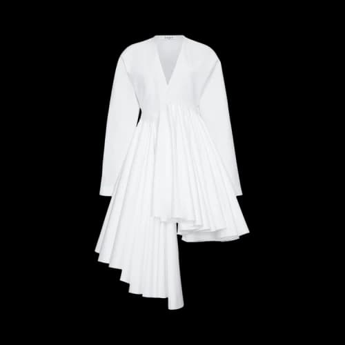 Alaïa Asym Belt Dress 'Blanc'