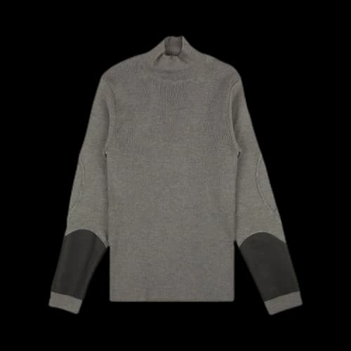 1017 ALYX 9SM Ribbed Inside Out Turtleneck Wool Sweater 'Grey'