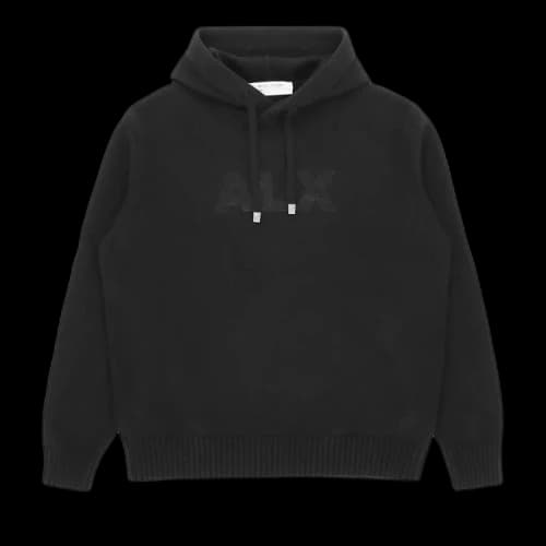 1017 ALYX 9SM Logo Knit Hooded Sweater 'Black'