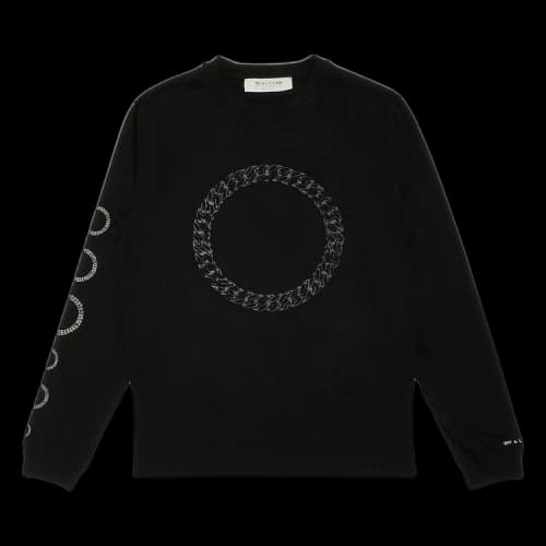 1017 ALYX 9SM Cube Chain Long-Sleeve Tee 'Black'