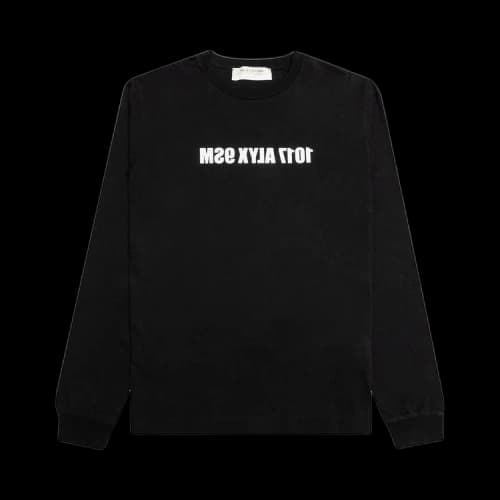1017 ALYX 9SM Mirrored Logo Long-Sleeve Tee 'Black'