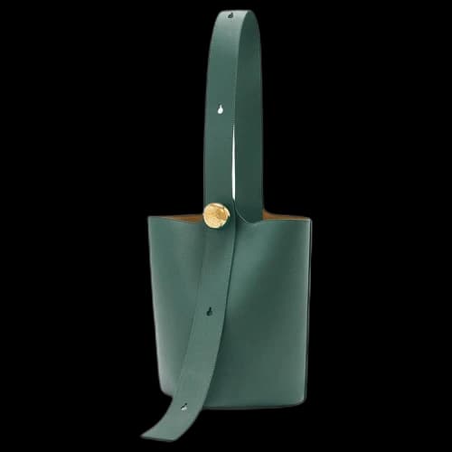 Loewe Mini Pebble Bucket Bag 'Vetiver'