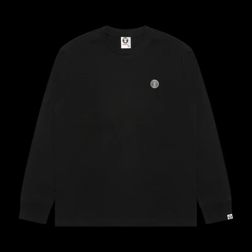 AAPE AAPENOW Moonface Long Sleeve Tee 'Black'