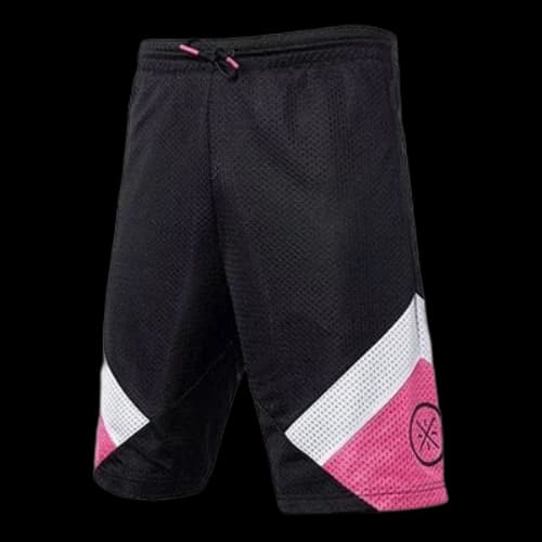 Li-Ning Way Of Wade Logo Basketball Shorts 'Black White Pink'