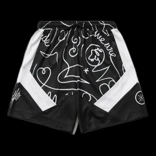 Li-Ning x DFT Way Of Wade Logo Basketball Shorts 'Black White'