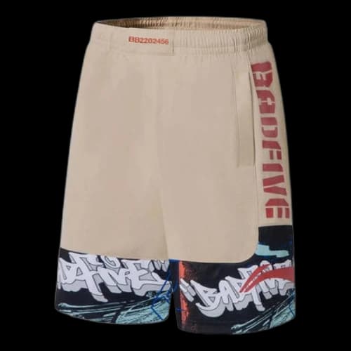 Li-Ning BadFive Graphic Basketball Shorts 'Beige'