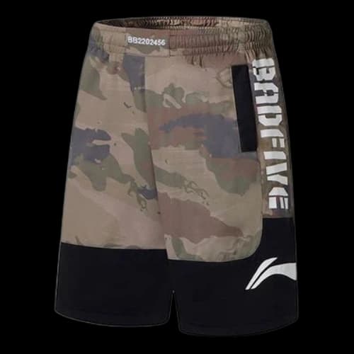 Li-Ning BadFive Graphic Basketball Shorts 'Army Green Camo'