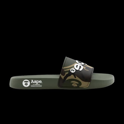 AAPE Logo Slide 'Green Camo'