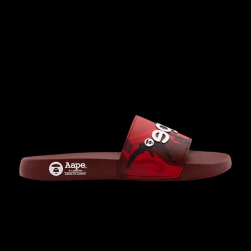 AAPE Logo Slide 'Red Camo'