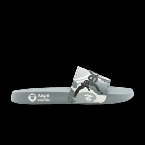 AAPE Logo Slide 'White Camo'