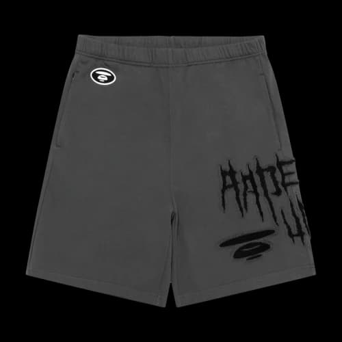 AAPE AAPEUNVS Unvs Moonface Sweat Shorts 'Grey'