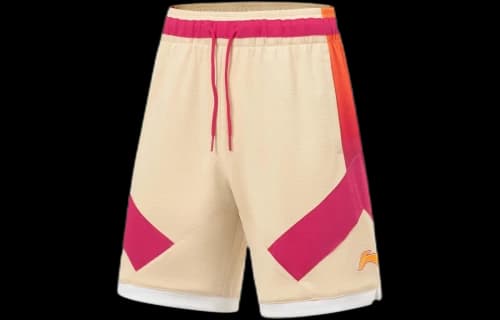 Li-Ning CBA All Star Game Basketball Shorts 'Milk Tea Pink'