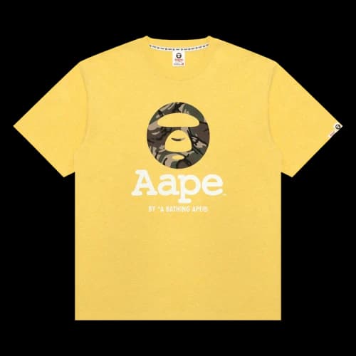 AAPE AAPEUNVS Unvs Camo Moonface Tee 'Yellow/Heather'