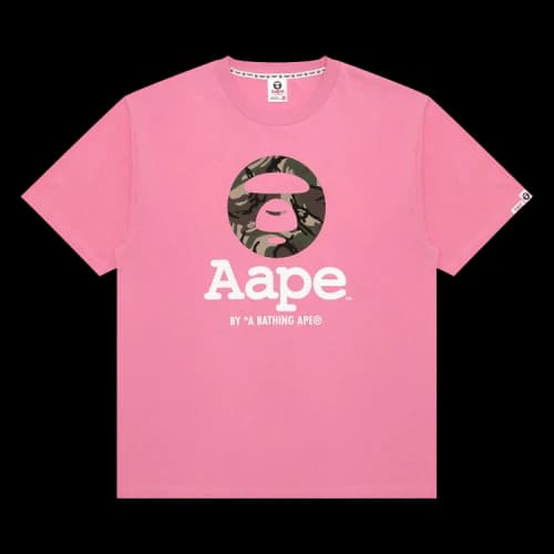 AAPE AAPEUNVS Unvs Camo Moonface Tee 'Pink'