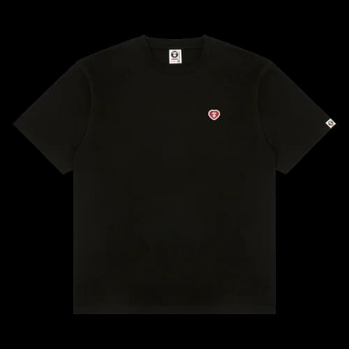 AAPE AAPENOW Heart Moonface Tee 'Black'