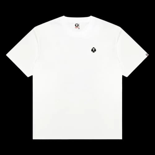 AAPE AAPENOW Spades Moonface Tee 'White'