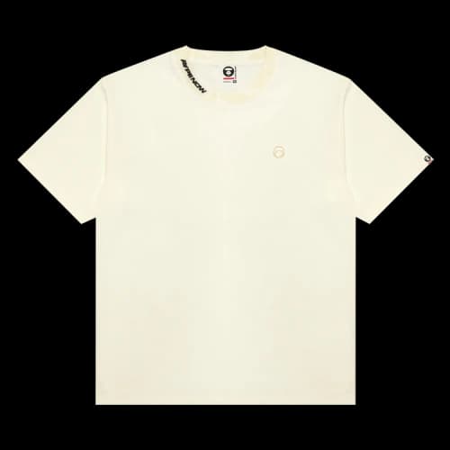 AAPE AAPENOW Moonface Logo Tee 'Ivory'