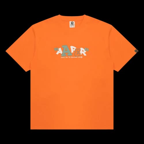 AAPE AAPER Graphic Tee 'Orange'