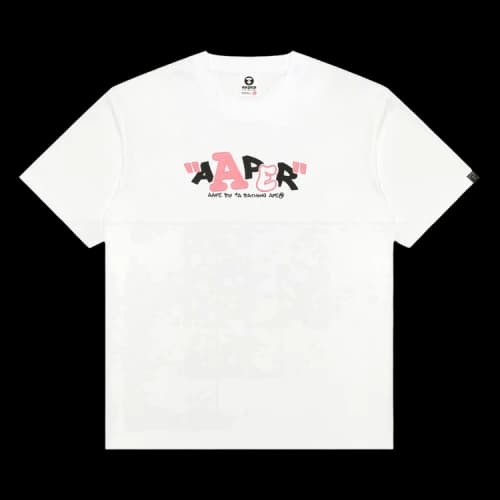 AAPE AAPER Graphic Tee 'White'