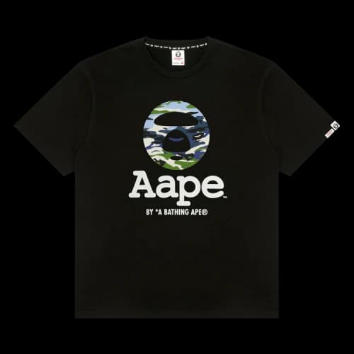 AAPE Camo Logo Tee 'Black'